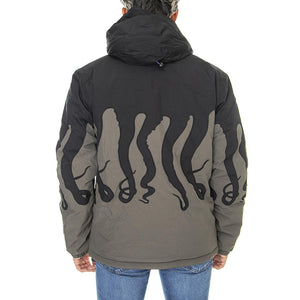 Octopus Layer Puff Jacket Army - Giacca con Cappuccio Uomo Verde / Multicolore 22WOJH01-ARMY  OCTOPUS 
