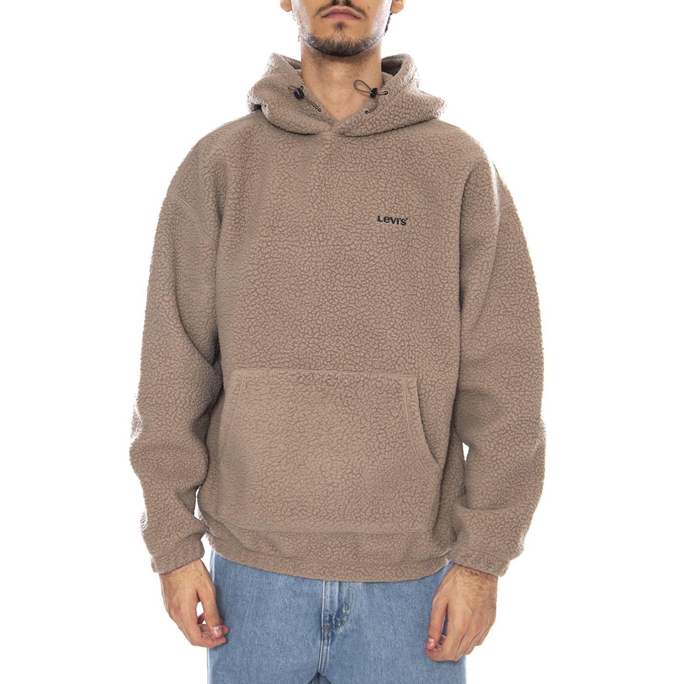 Cozy Up Hoodie Fungi Neutral - Felpa con Cappuccio Uomo Grigia A1034-0028  LEVIS 