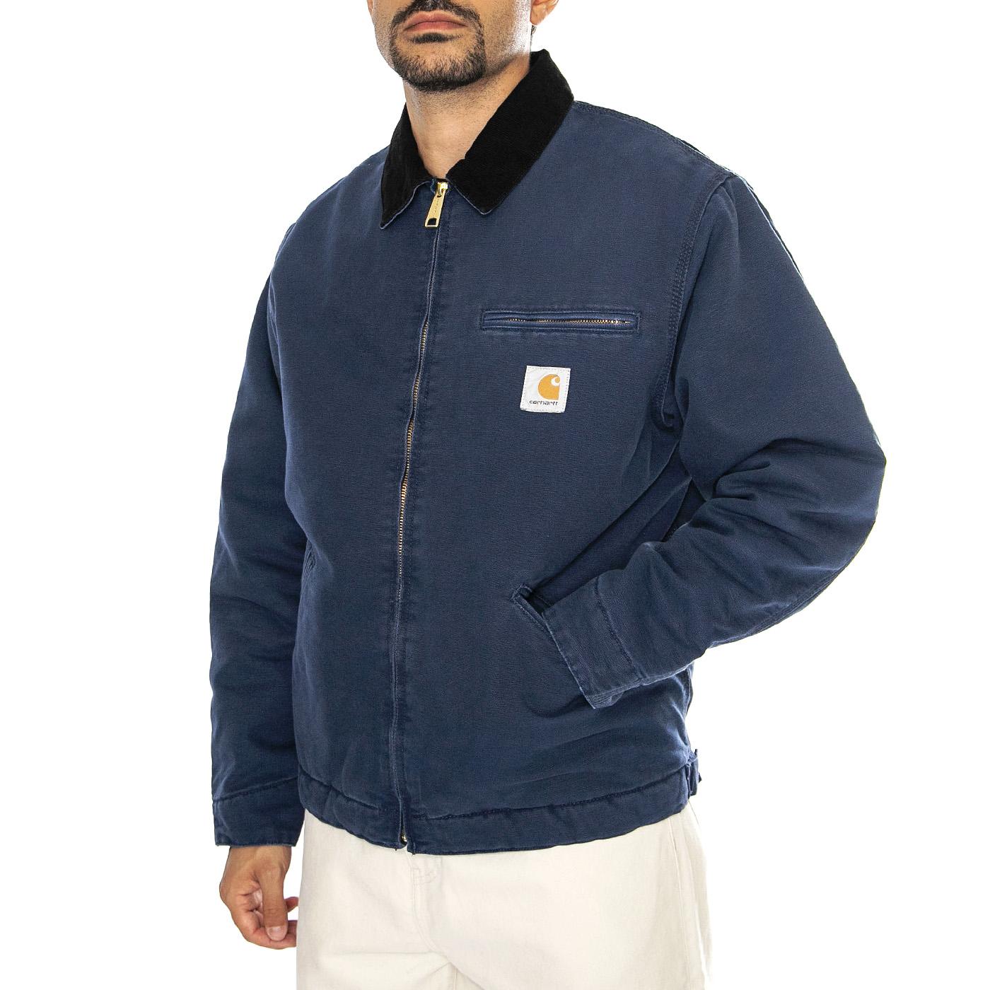OG Detroit Jacket Air Force Blue / Black aged canvas - Giacca Uomo Blu I027358.2IB3K  CARHARTT WIP 