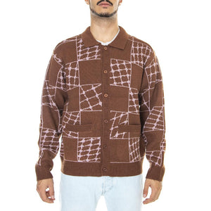 Dryden Cardigan Sepia Multi - Cardigan Uomo Marrone 151010027-SEP  OBEY 