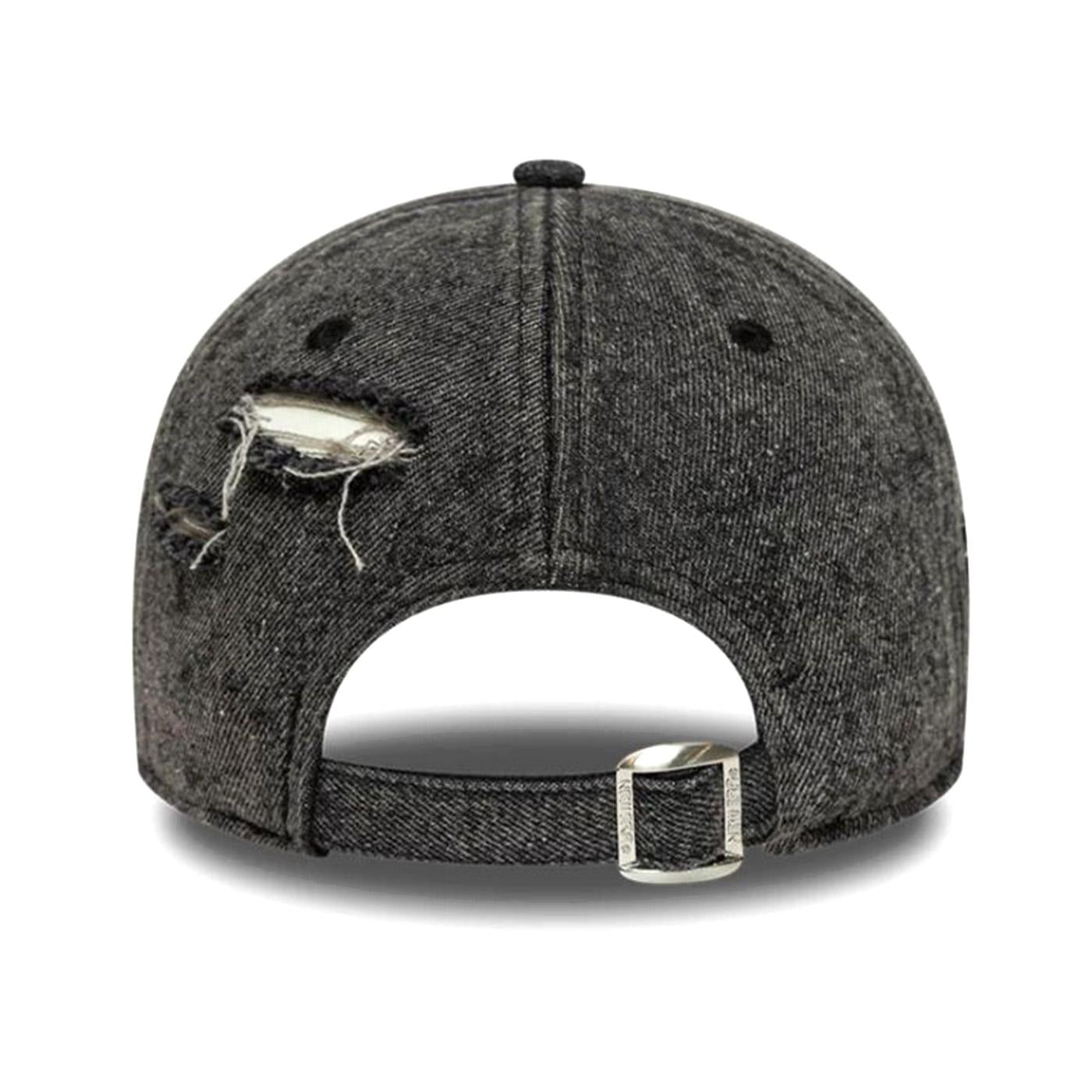 9FORTY® NEW YORK YANKEES BLACK ACID WASH DENIM - Cappellino con Visiera Denim Jeans Nero 60856239 AWD NEW ERA 