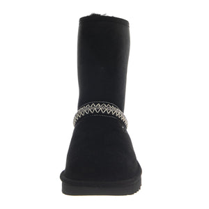 W Classic Short Crescent Black - Stivali Donna Neri UGSCLSCRBLK1161770W  UGG 