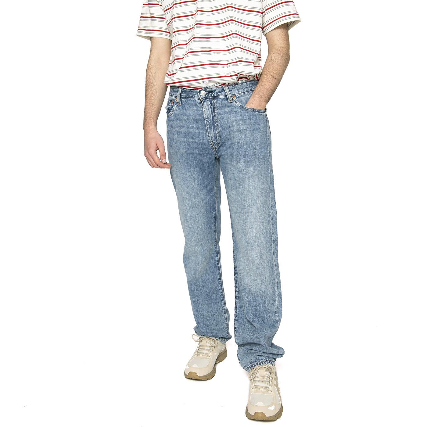 555 Relaxed Straight Tried Our Best LTW - Pantaloni Denim Jeans Uomo Blu 000LO-0012  LEVIS 