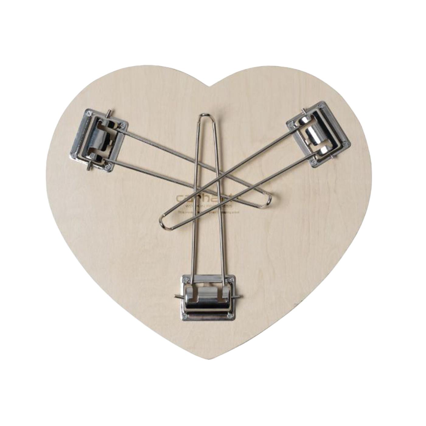 Heart Folding Table Scarlet / White - Tavolino con Logo e Gambe Pieghevoli Rosso I035830.3FXXX . CARHARTT WIP 