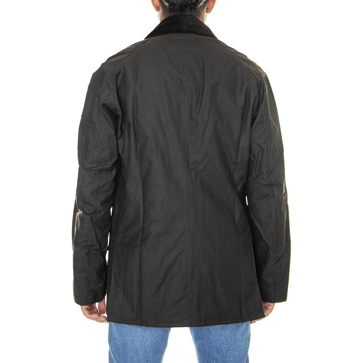 Ashby Wax Jacket Olive - Giacca Invernale Uomo Marrone 222MMWX0339-OL71 . BARBOUR 