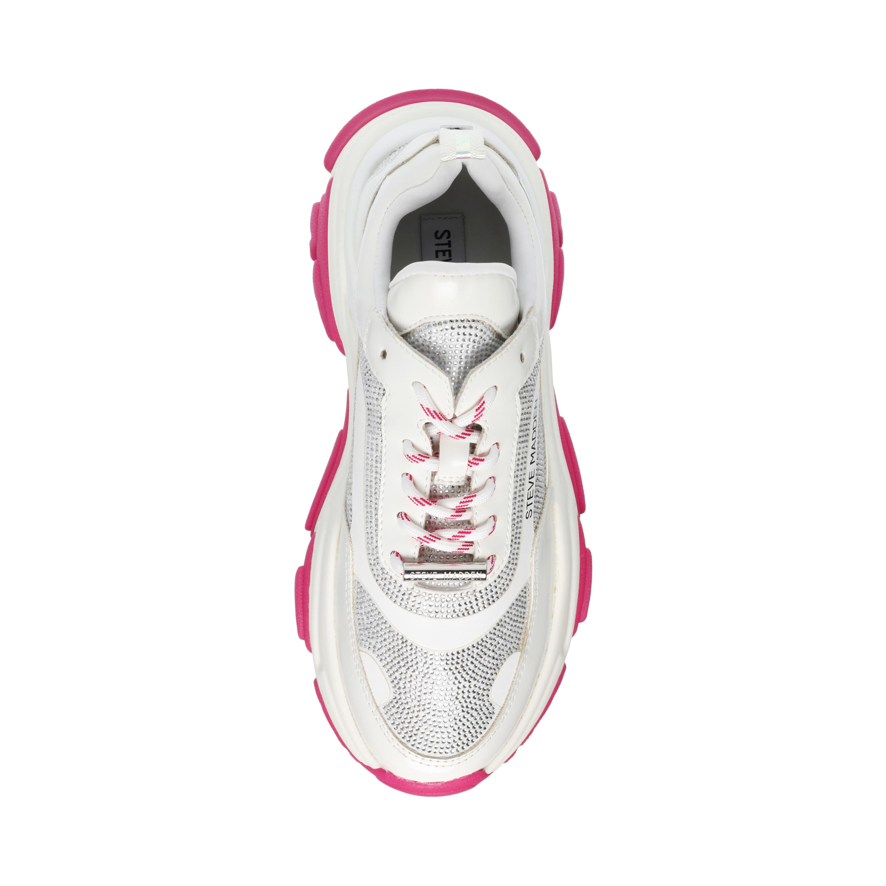 Fireball Wht / Fuchs - Scarpe Stringate Profilo Basso Donna Bianche / Viola SMPFIREBALL-WHT  STEVE MADDEN 