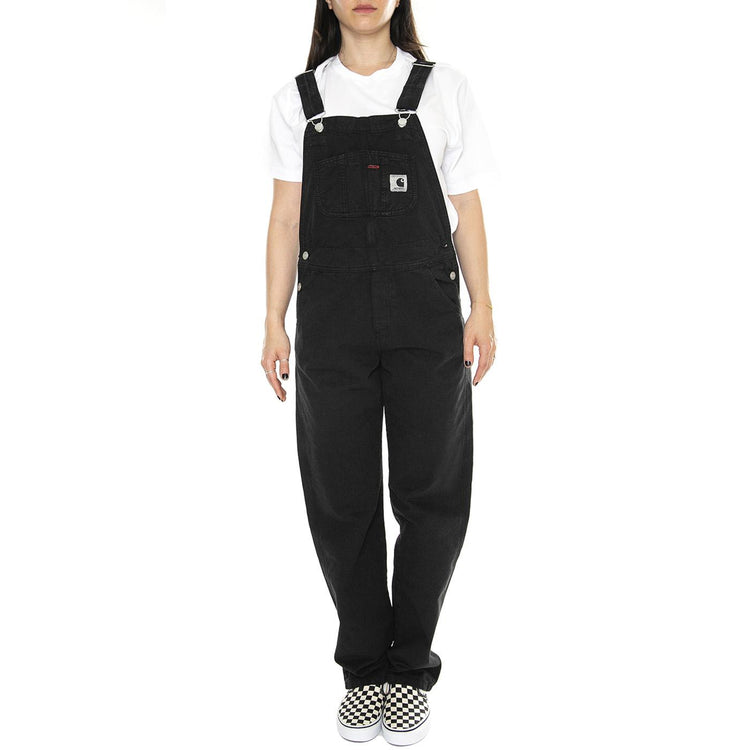 W' Bib Overall Straight Black - Salopette Donna Nera I026561.89GD  CARHARTT WIP 