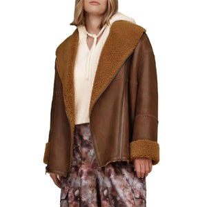 Shearling Coat Regenerate II Cognac - Giacca Uomo / Donna Marrone UGC1158700-COG  UGG 