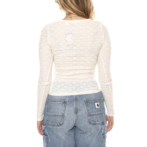 Anika Crew Egret White -- Maglione Girocollo Donna 003Q4-0002 . LEVIS 