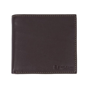 Elvington Billfold Coin Wallet Brown / Tan - Portafogli in Pelle Marrone MLG0030-BR56-FW23  BARBOUR 