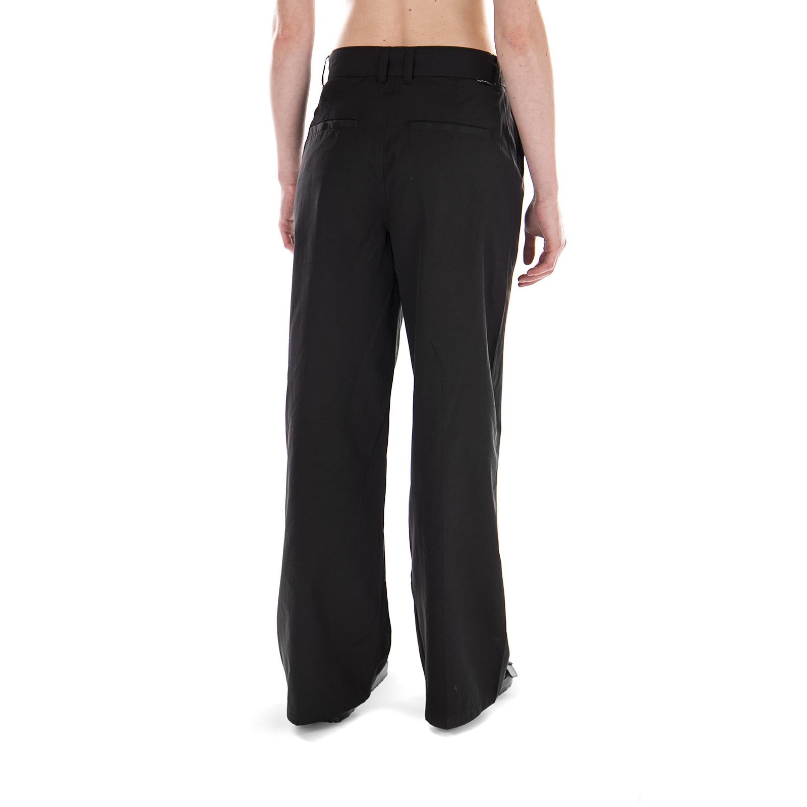 GRETCHEN WIDE LEG TROUSER BLACK 216061-BLACK  STUSSY 