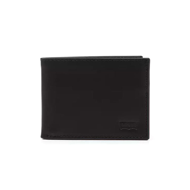 Batwing Bifold ID Caviat Leather Black - Portafogli Nero D5489-0002 . LEVIS 