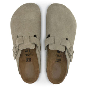 M' Boston Faded Khaki Suede Leather - Sandali Uomo Verdi 1025844  BIRKENSTOCK 