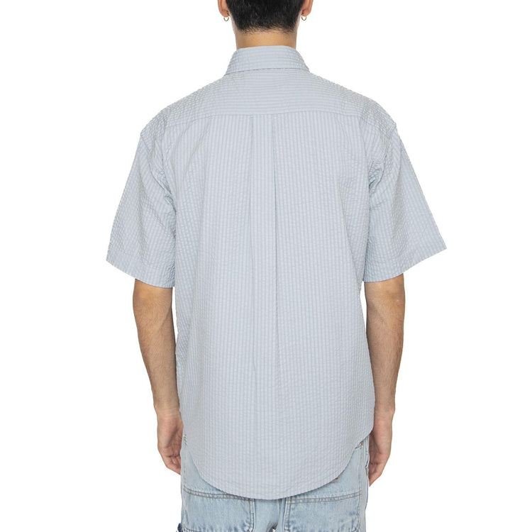S/S Toland Shirt Toland Stripe, Blue Fog - Camicia Maniche Corte Uomo Blu I035151.31SXX . CARHARTT WIP 