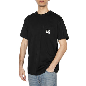 S/S Pocket Heart T-Shirt Black / Black - Maglietta Girocollo Uomo Nera I032128.00EXX . CARHARTT WIP 
