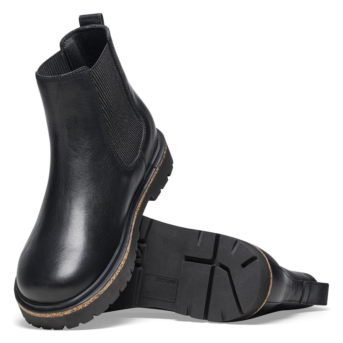 Highwood Slip On Women Black Natural Leather Boots - Stivaletti Donna Neri 1025781 . BIRKENSTOCK 