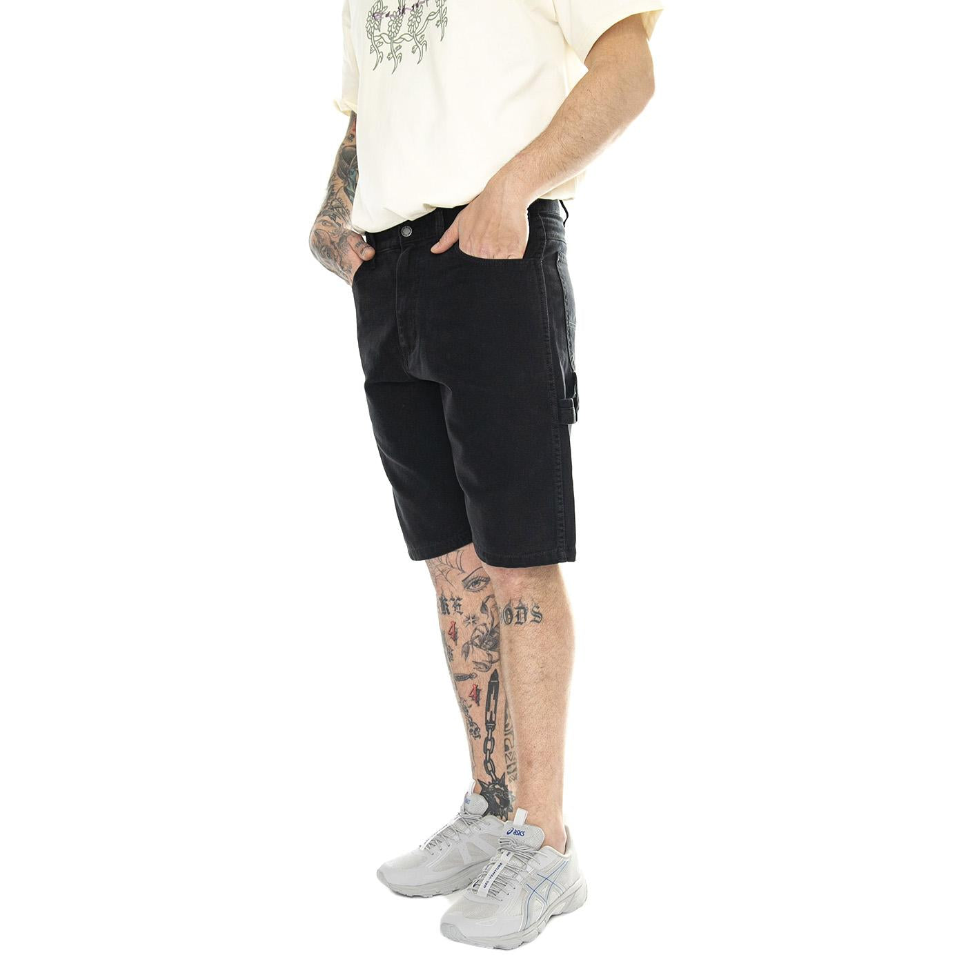 Dickies Duck Canvas Short SW Black - Bermuda Uomo Neri DK0A4XNGC401  DICKIES 