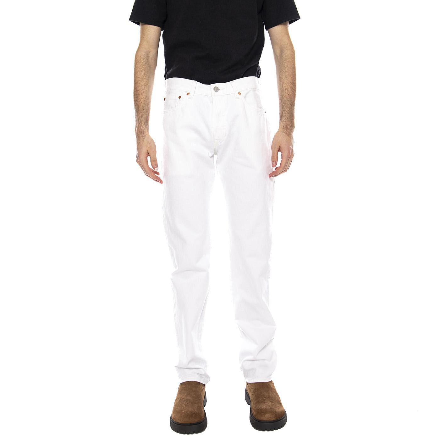501® Levi's® Original - Chill White - Denim Jeans Uomo Bianchi 00501 3853 LEVIS 