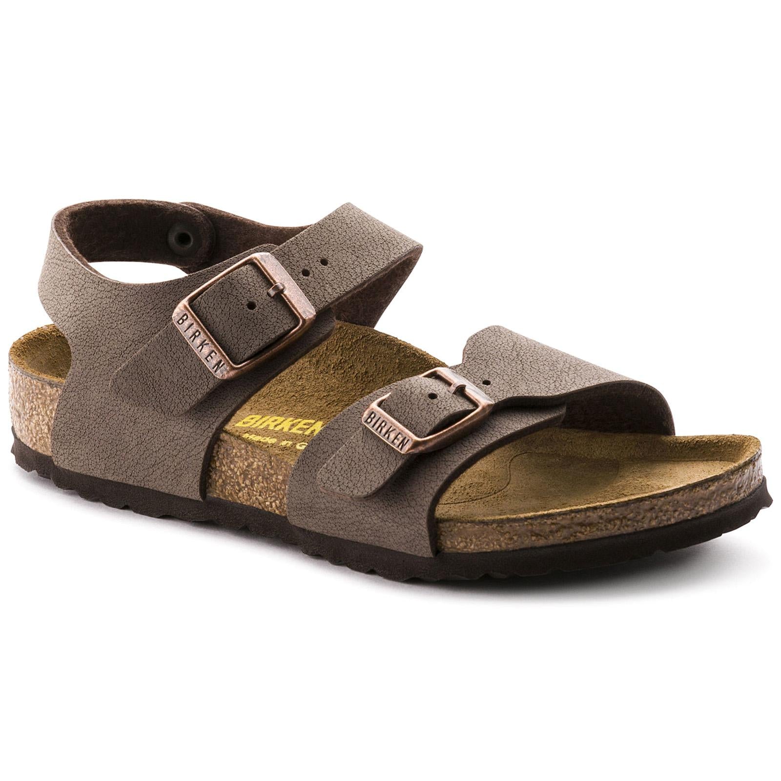 New York Kids Mocha - Sandali Bambini Marroni - Calzata Stretta 087783  BIRKENSTOCK 