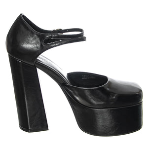 Leila Black Patent - Sandali Donna Neri JCSR726PG-19-007-BLA  JEFFREY CAMPBELL 