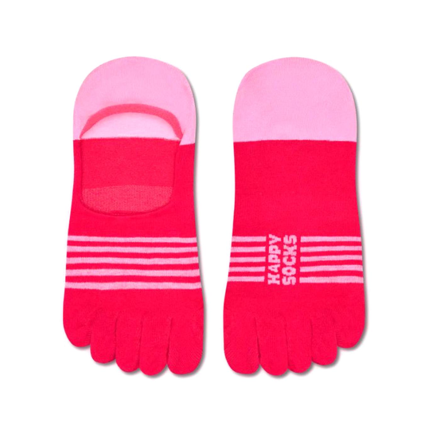 Five Toes Sock Dark Pink - Calzini Tanta Cinghia Rosa P004578 DRP HAPPY SOCKS 