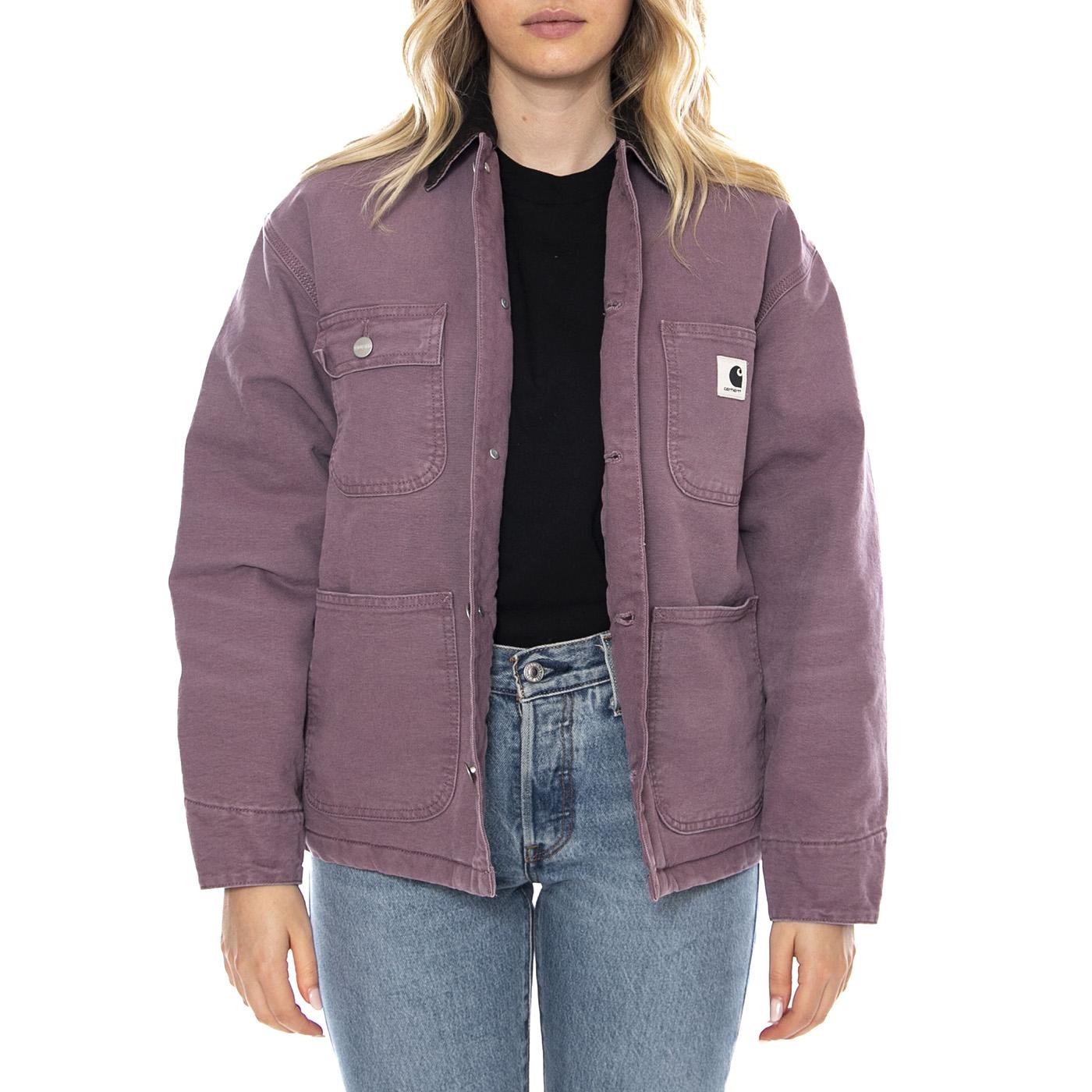 W Carhartt OG Michigan Coat - Phlox / Tobacco - Cappotto Donna I035671_3A8_4O . CARHARTT WIP 