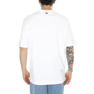 T-Shirt 001 White / Multi - Maglietta Girocollo Uomo Bianca TH7315-001  LACOSTE 