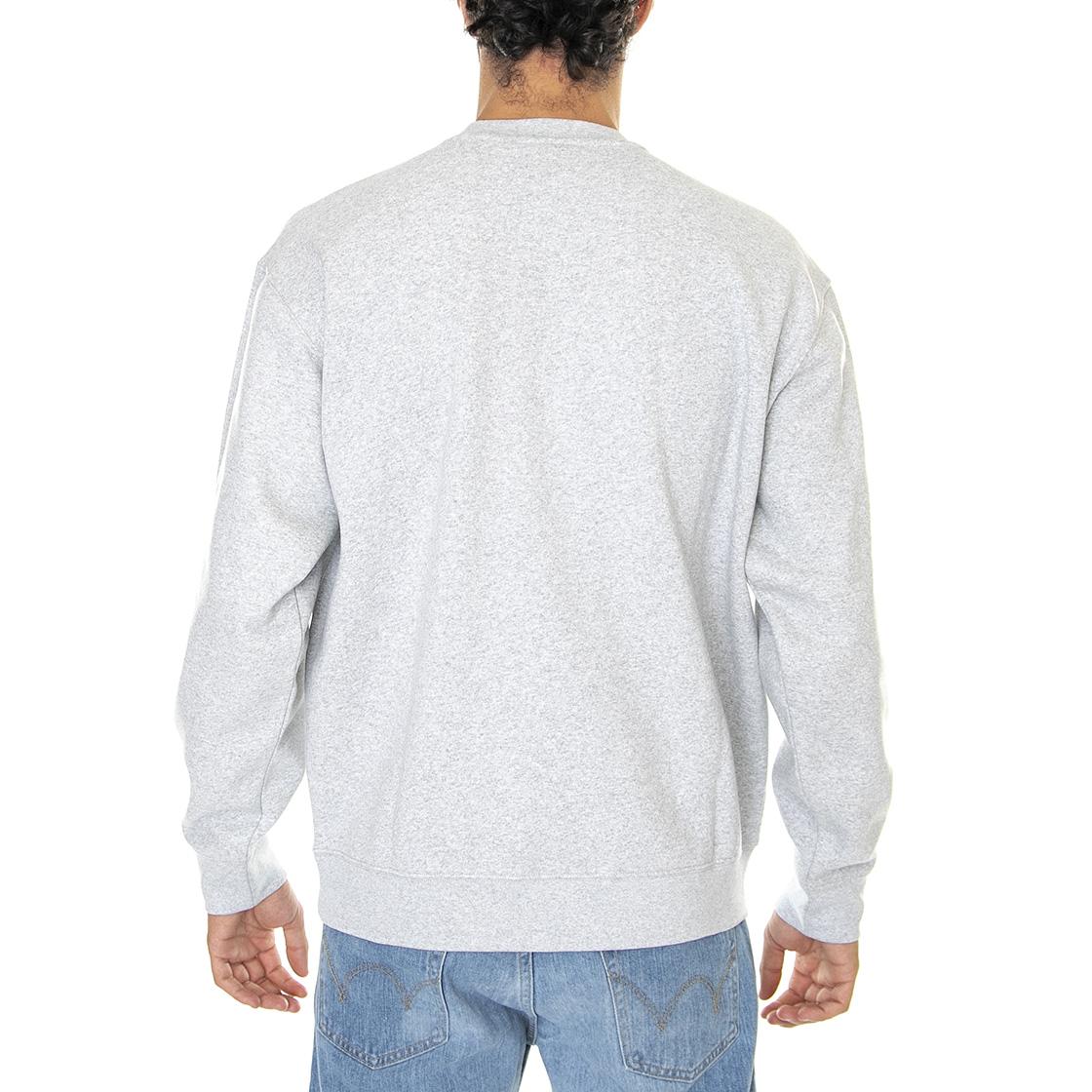 Established Works Bold Crew Fleece Ash Grey - Felpa Girocollo Uomo Grigia 112480122-AGRYe  OBEY 