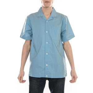 HELLSHIRE BOWLING SHIRT LIGHT BLUE 111971-LIGHT BLUE  STUSSY 