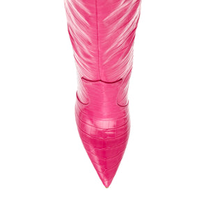 Resolute Pink Croco - Stivali Donna Rosa SMSRESOLUTE-636  STEVE MADDEN 