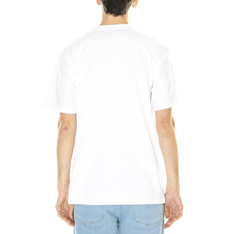 M' S/S Pocket Heart T-Shirt White - Maglietta Girocollo Uomo Bianca I032128-4  CARHARTT WIP 