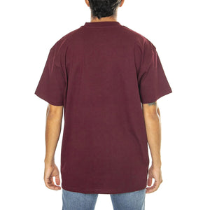 S/S American Script T-Shirt Malbec - Maglietta Girocollo Uomo Bordeaux I029956.2BYXX  CARHARTT WIP 