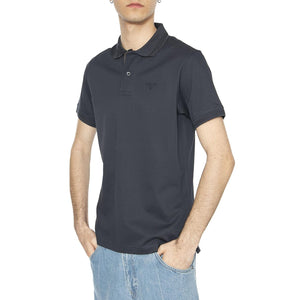 Premium Tartan Piquet Polo Navy - Polo Uomo Blu MML1464-NAVY  BARBOUR 