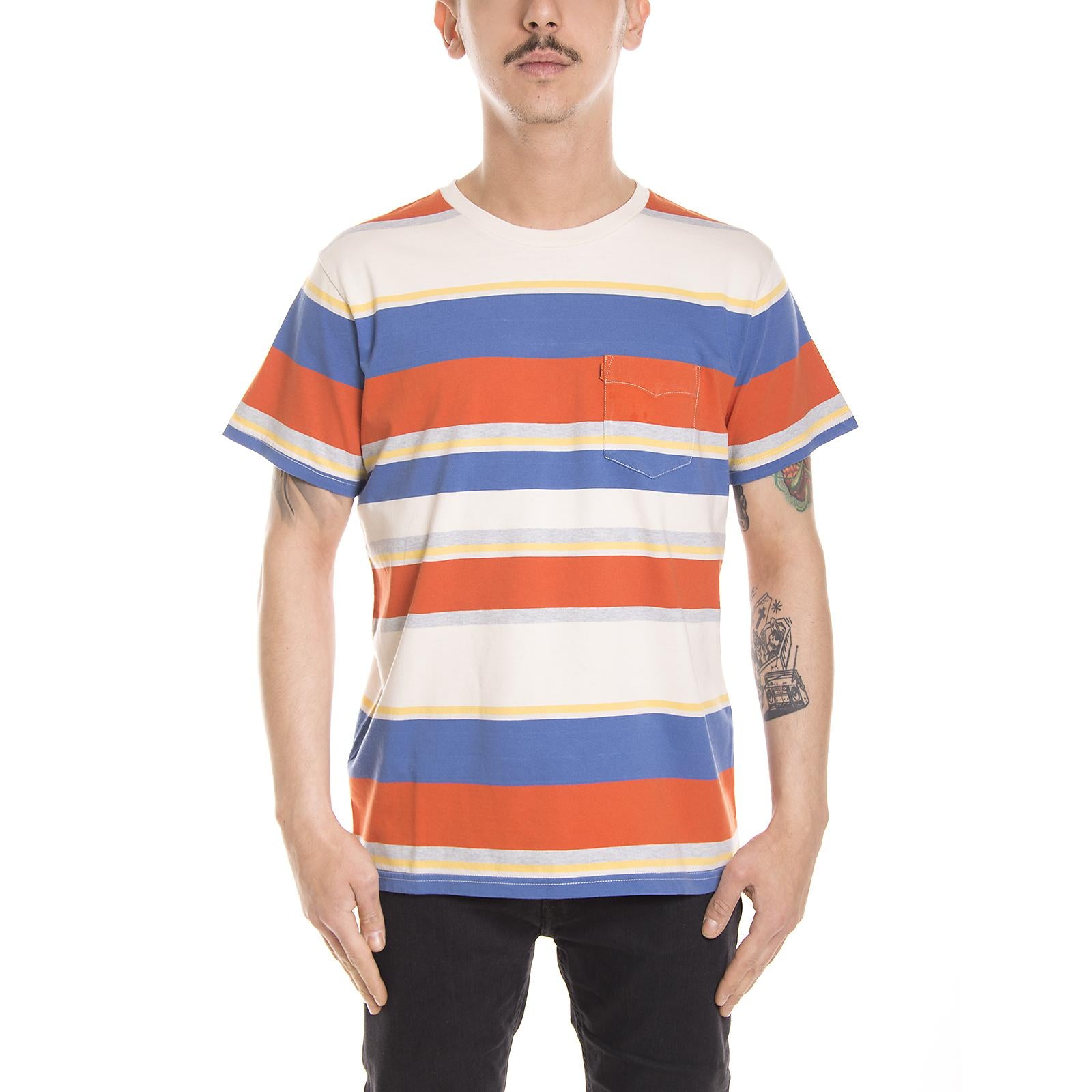 ORANGE TAB POCKET TEE MULTI STRIPE 29812-0000  LEVIS 