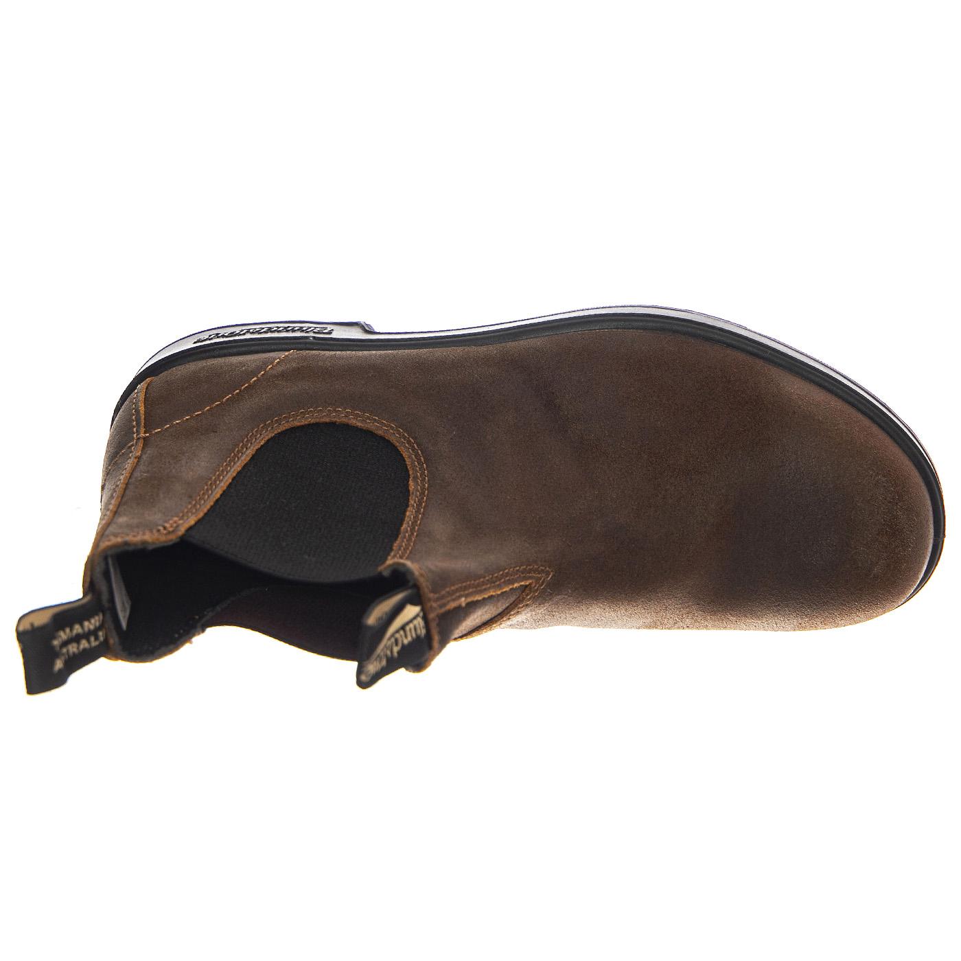 1911 Tobacco Suede Tobecco Boots - Stivaletti Profilo alla Caviglia Uomo Marrone 1911-TOBACCO  BLUNDSTONE 