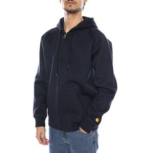 Hooded Chase Jacket Dark Navy / Gold - Giacca con Cappuccio e Zip Uomo Blu I033664.00HXX . CARHARTT WIP 