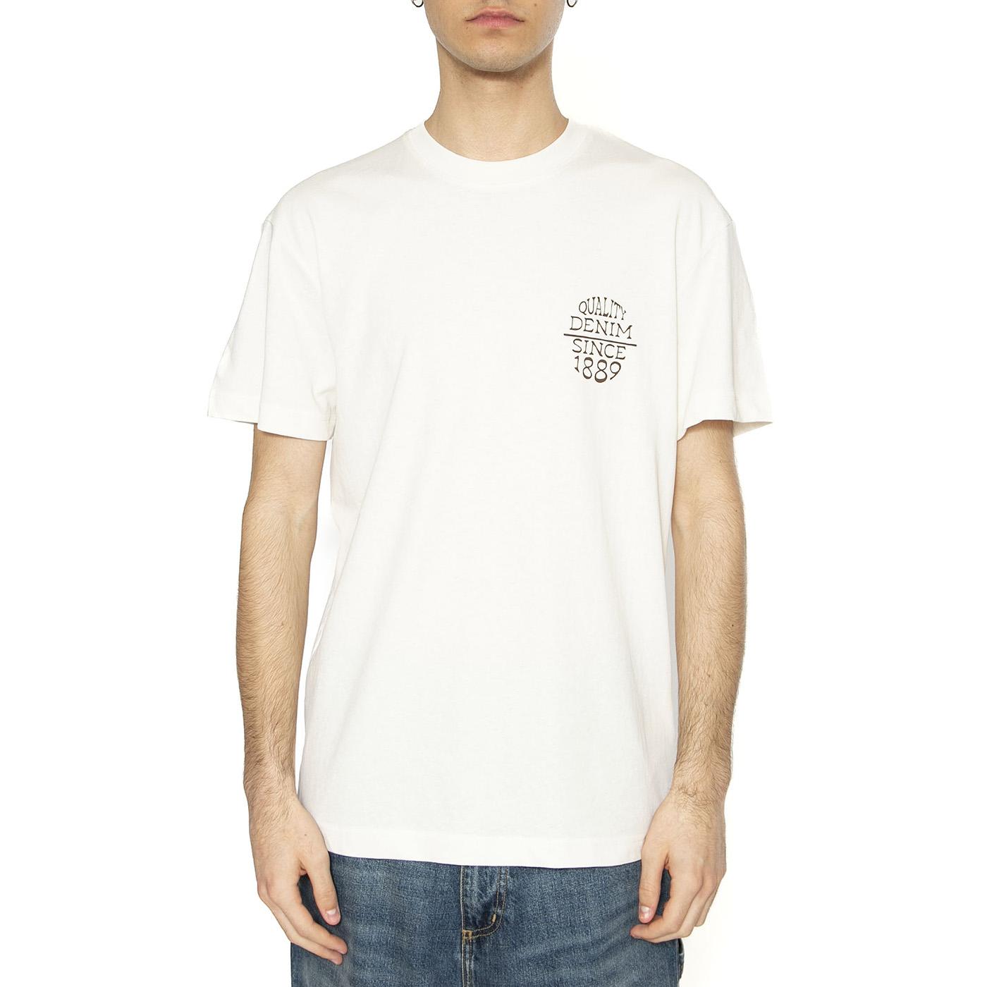 Relaxed Tee Ecru - Maglietta Girocollo Uomo Bianca 112364544  LEE 
