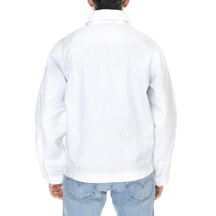 Ol x Dickies Workshop Jacket White - Giacca Estiva Uomo Bianca DK0A4Y2EWHX1  DICKIES 