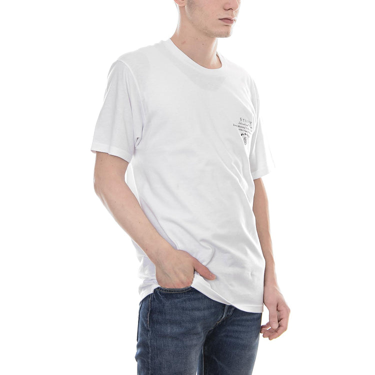 CARTOUCHE TEE WHITE 1904222-WHIT . STUSSY 
