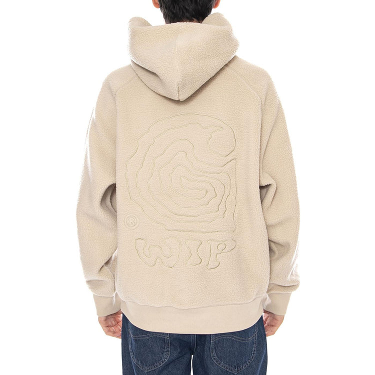 Hooded Helix Sweat Fleur De Sel / Wall - Felpa Cappuccio Uomo Beige<BR/> I035598.3GWXX . CARHARTT WIP 