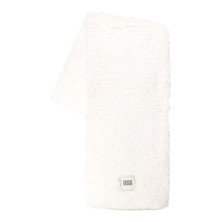 W Sherpa Oversized Scarf Nimbus - Sciarpa Bianca UGA20052-NMB  UGG 