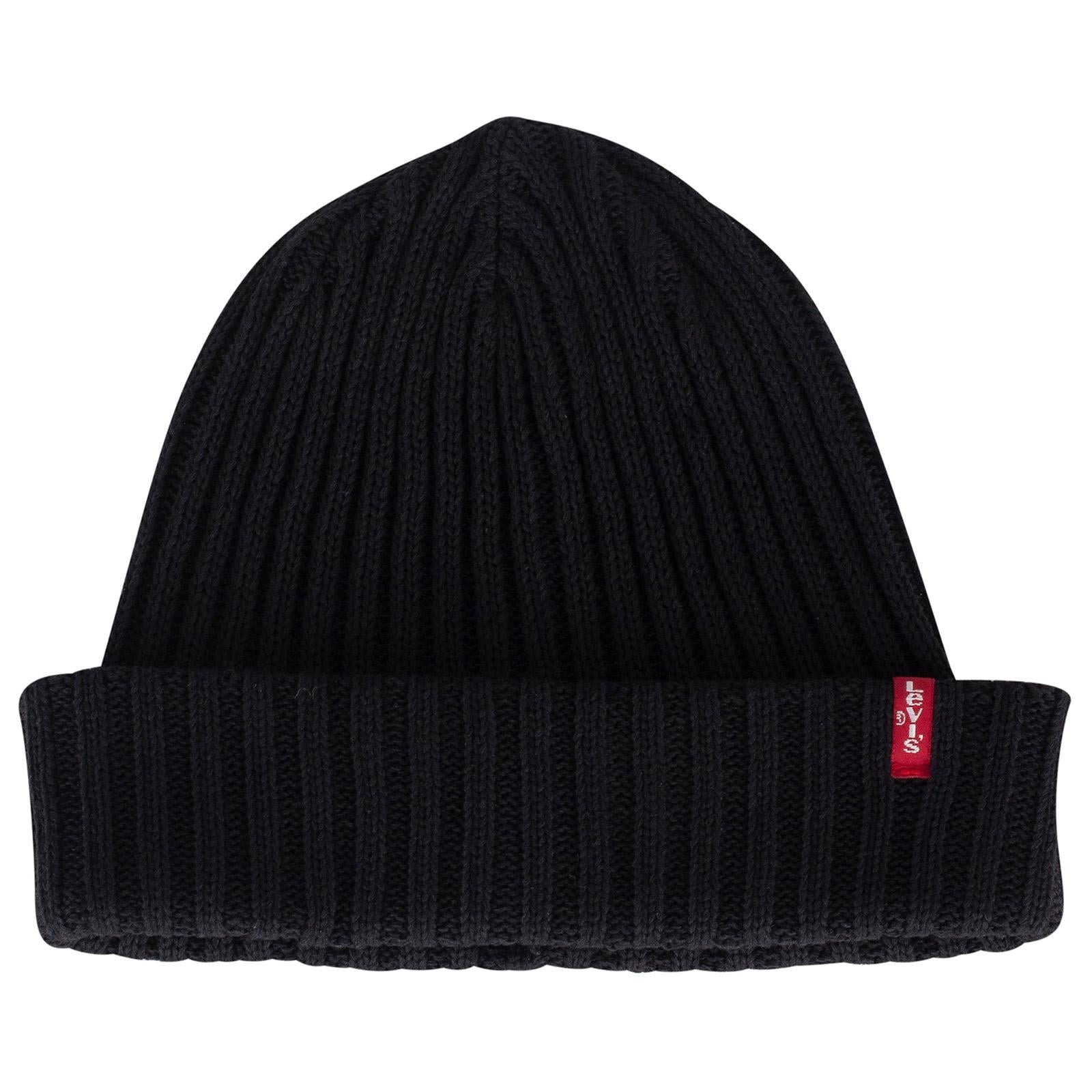 Ribber Hat - Regular Black - Cappellino a Cuffia Nero 225186-00006-LE059  LEVIS 