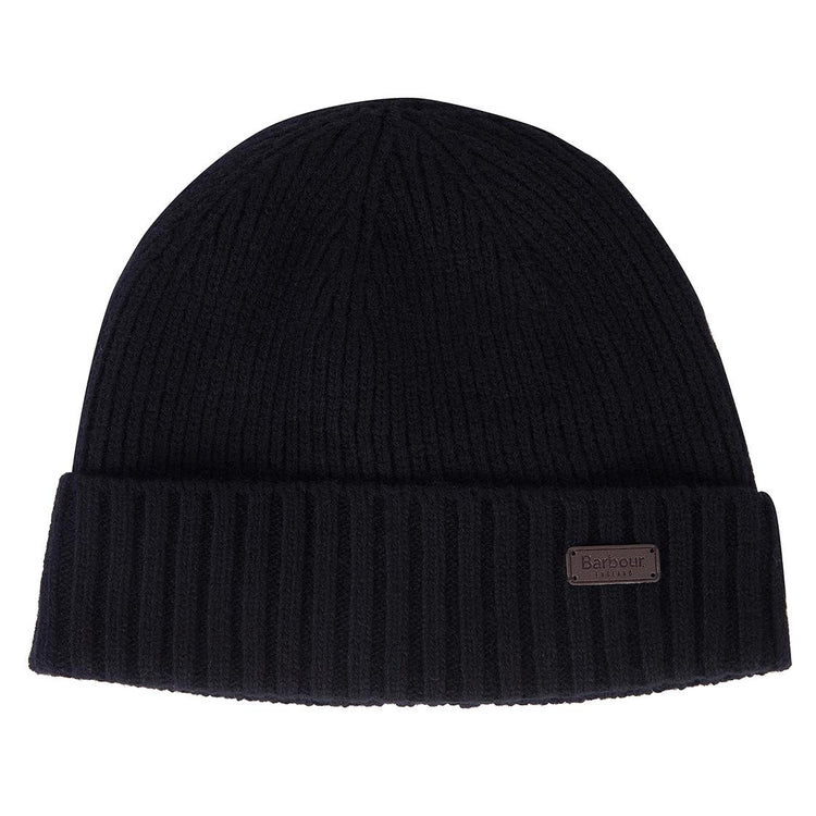 Carlton Beanie Black - Cappellino a Cuffia Nero FW22-MHA0449-BK11 . BARBOUR 