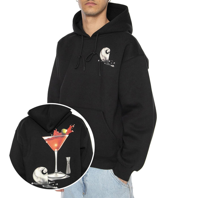 Hooded Jake Garcia Sweat Black - Felpa Uomo Nera I035191.89XX . CARHARTT WIP 