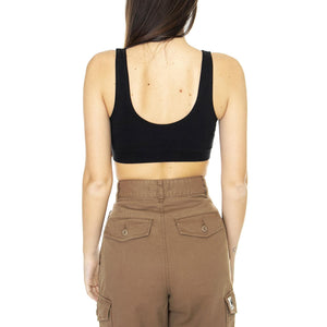 Wm Flying V Bralette Black - Top Donna Nero VN0A7PNCBLK1  VANS 
