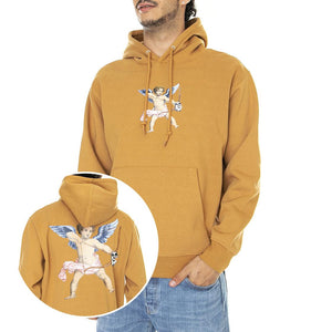 Watch Out Premium Hood Fleece Brown Sugar - Felpa con Cappuccio Uomo Marrone 112843042-BRS  OBEY 