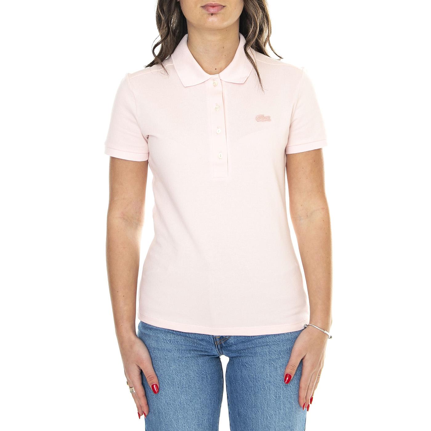Maglietta M/C ADY Pink Polo - Shirt Polo Donna Rosa PF5462-ADY  LACOSTE 