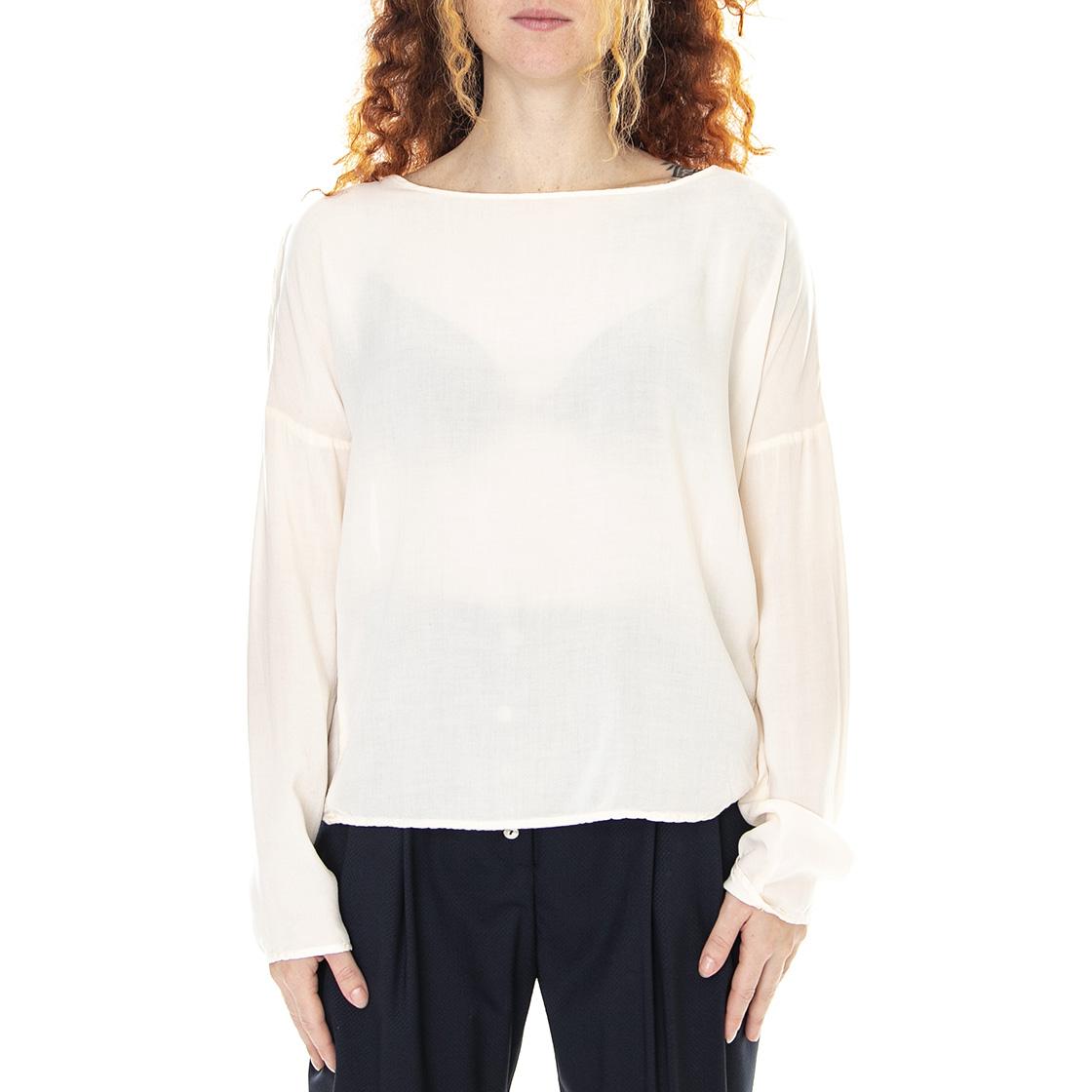 Blusa 021SD45007 - Top Maniche Lunghe Donna Rosa Champagne 021SD45007 -S2285 . ALESSIA SANTI 