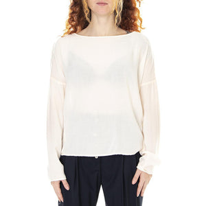 Blusa 021SD45007 - Top Maniche Lunghe Donna Rosa Champagne 021SD45007 -S2285 . ALESSIA SANTI 