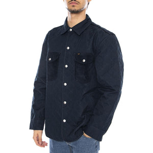Mixed Media Overshirt Rivet Navy - Giacca Sovracamicia UomoBlu 112371324  LEE 
